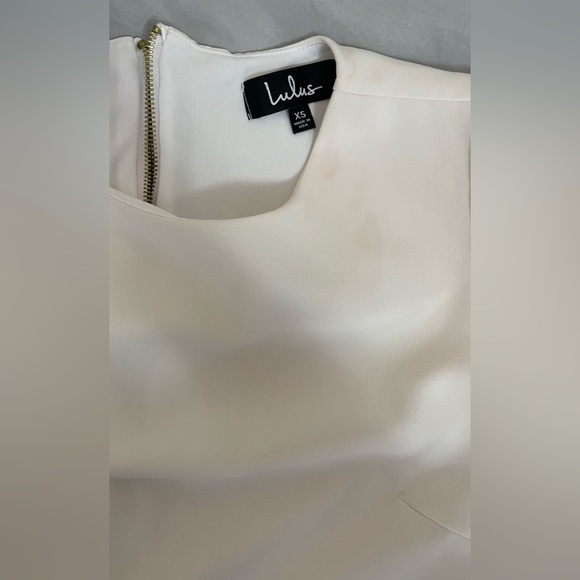 Lulu’s cream simple dress size xs - Picture 4 of 5